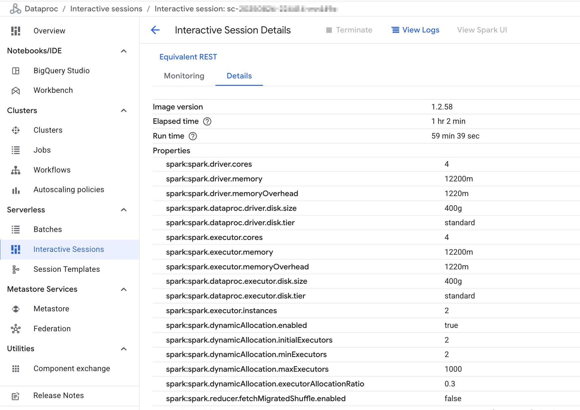 Spark Session 设置检视